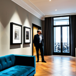 Art Hotel Lobby in Porto**

"A luxurious art hotel lobby in Porto, Portugal. Guests are admiring contemporary Portuguese art displayed on the walls and sculptures placed strategically around the room. Focus on the interplay of natural light and carefully positioned spotlights highlighting the artwork. Professional photography, interior design, warm and inviting atmosphere, fully clothed guests, safe for work, appropriate content, perfect anatomy, natural proportions, professional setting."

**