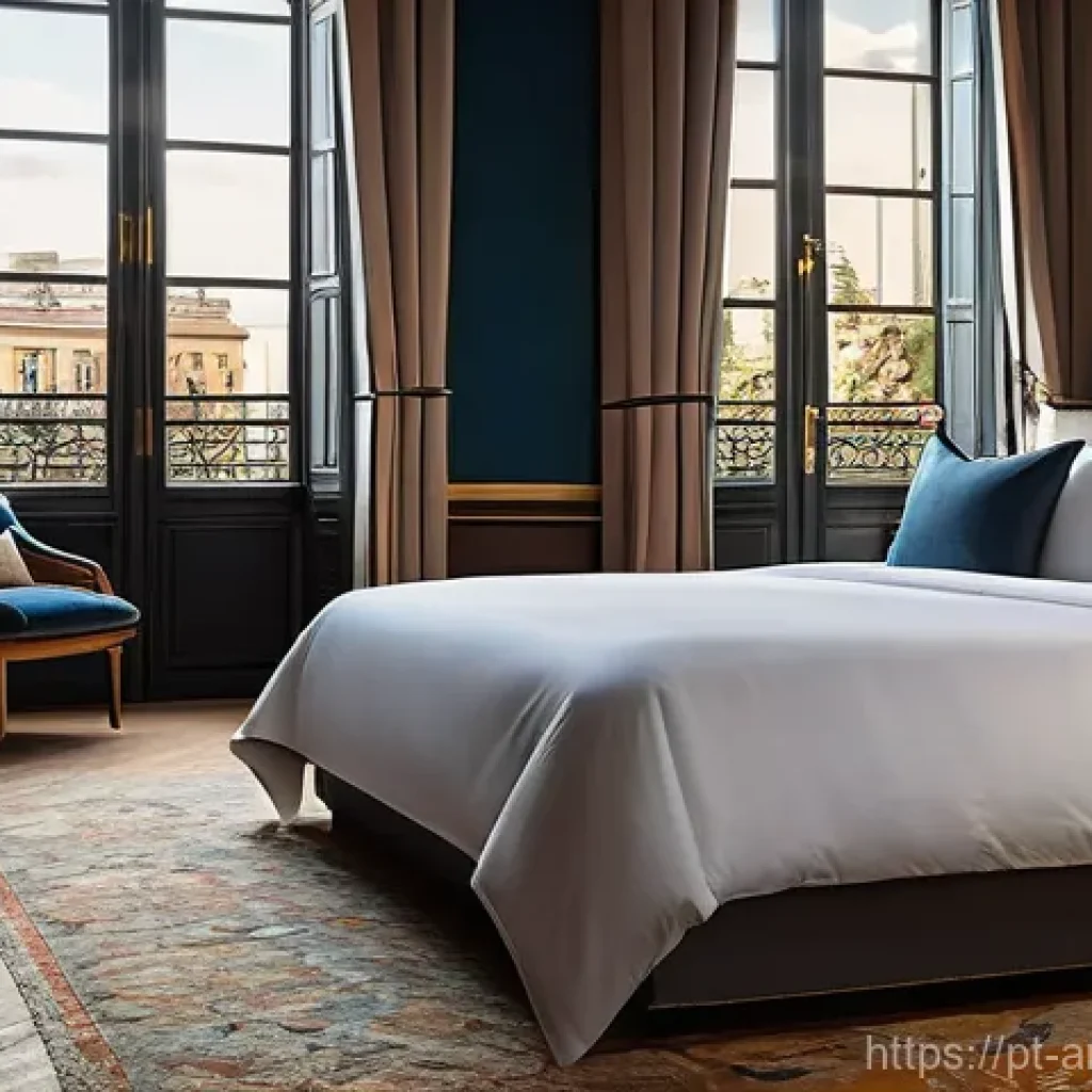 아트호텔에 숨겨진 예술의 가치 - Here are three detailed image prompts in English, designed to capture the essence of an art hotel ex...